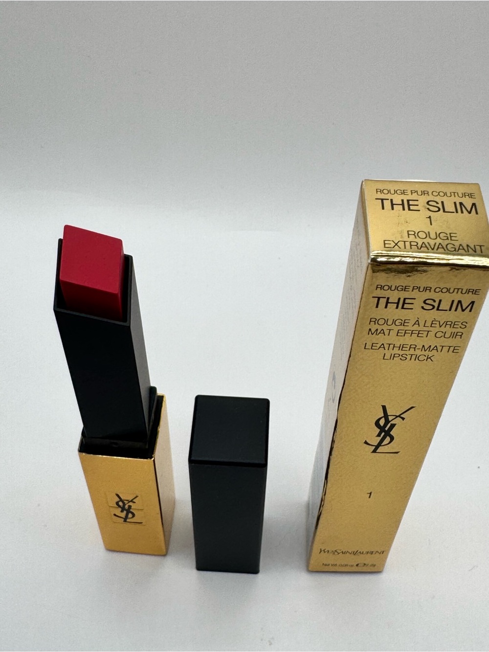 Yves Saint Laurent Rouge Pur Couture The Slim 1 Rouge Extravagan Matte 0.08 oz